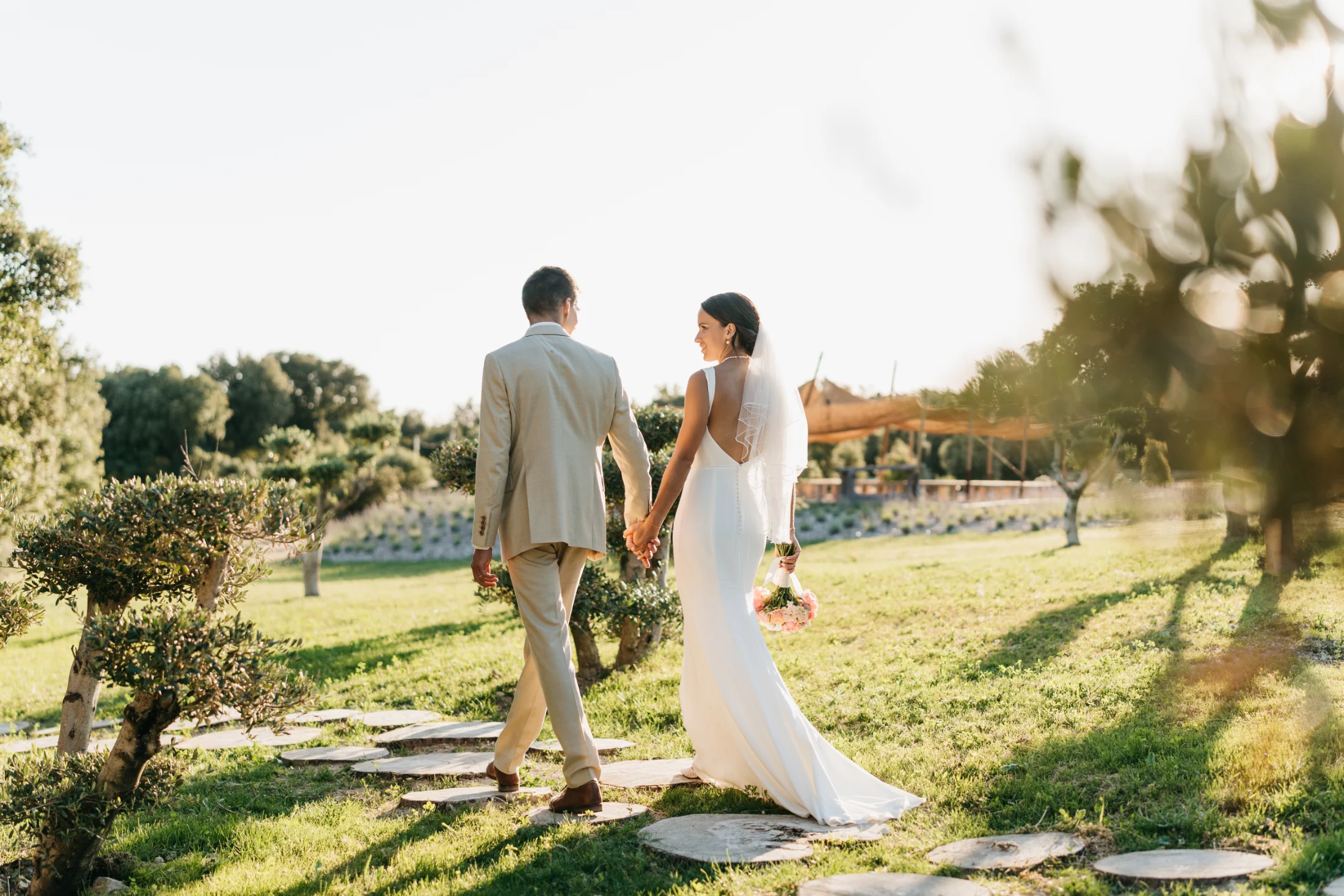 The path to the bridal suite